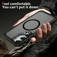 thumbnail image 6 of TECH CIRCLE For Samsung Galaxy S25 Translucent Back Case 6.2" 2025 Model, Compatible with MagSafe and Magnetic Accessories, Lightweight Slim Case, Shockproof Protective Cute Phone Cover, Black, 6 of 8