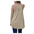 thumbnail image 3 of Baberdicy Women's T-Shirts Women Shirt Sleeveless Casual Stylish Top Shirts Womens Tops Beige, 3 of 7