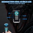 thumbnail image 3 of Alarma Antirrobo para Bicicleta, Antirrobo para Vehículos Moto Moto con Mando a Distancia, Alarma Inalámbrica para Scooter con Vibración para Moto, Coche, Movilidad, Scooter, Puerta Ventana 113 DB Super Fuerte (Negro) JM JM, 3 of 5