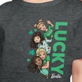 thumbnail image 3 of Barbie - St. Patrick's Day Lucky - Toddler And Youth Girls Short Sleeve Graphic T-Shirt, 3 of 5