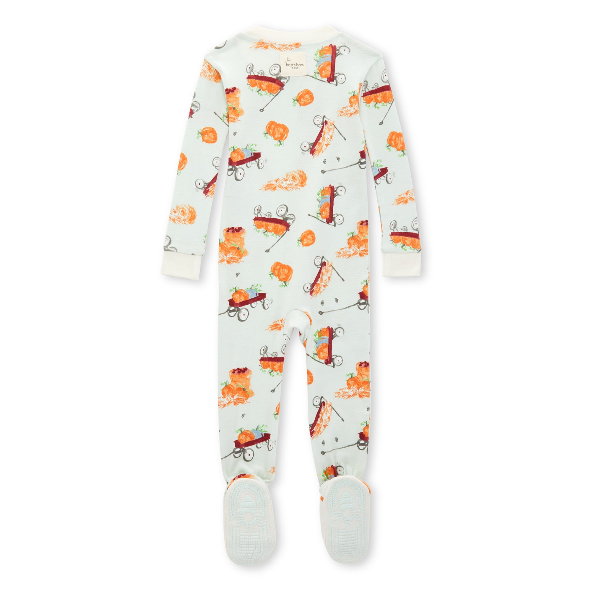 Burt's Bees Baby Organic Cotton Baby One Piece Sleeper Pajama, Sizes 12 Months- 24 Months