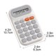 thumbnail image 3 of Calculadora de bolsillo mini tamaño palmSize de 8 dígitos - calculadora portátil de escritorio de mano, teclas básicas de función, botones de pulsación fácil, plástico resistente para negocios en casa, 3 of 6