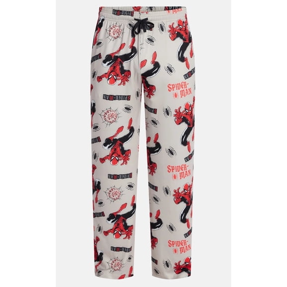Men's Spider-Man Gray Pajama Sleep Pants - Small