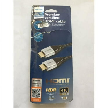 Jasco SWV9346A27 6 ft. 4k HDMI Cable with Ethernet