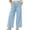Blue, variant on Oksale Petite Sweatpants for Women Wide Leg Loose Comfy Pants with Pockets and Drawstring Waisted Elastic Trousers Navy S