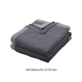 thumbnail image 3 of Qocolhg Summer Cooler Quilt Twin Size - Cooling Blankets for Hot Sleepers, Skin-friendly Plain Printed Washed Cotton Summer Quilt, Bedding Soft Coverlet Quilts for Adults Kids, 55x79 inch, Dark Gray, 3 of 6