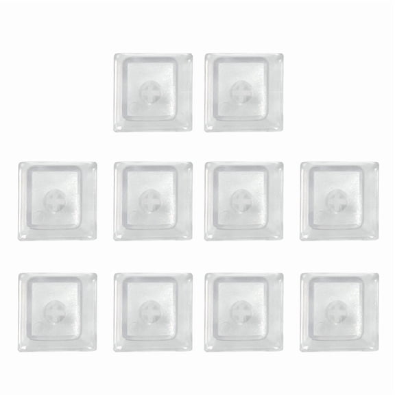 10Pcs Transparents PC Original Height Keycaps Mechanical Keyboards Keycaps Matte Frosteds Keycaps For Game Lovers