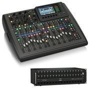 Behringer X32 COMPACT 16 x 8 Digital Mixing Console Bundle with Behringer S32 Digital I/O Stage Box