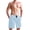 Baby Blue, variant on Dailycode Men's Quick Dry Swim Trunks Beach Shorts Casual Summer Board Shorts with Pockets, Ice Blue