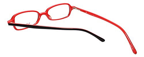 Calabria Viv 751 Designer Reading Glasses in Black-Red ; +3.00