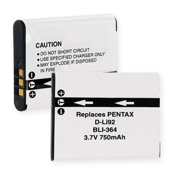 PENTAX DLi92 LIION 650mAh Digital Battery + FREE SHIPPING Walmart