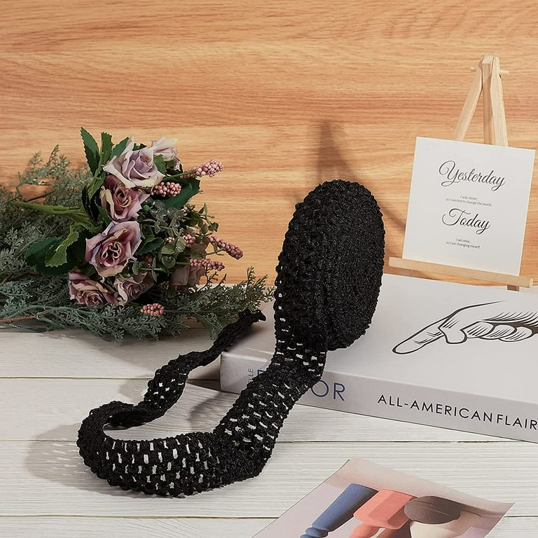 andmary Nana ribbon crochet set Black 黒 Ribbon crochet knit set up