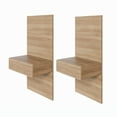thumbnail image 3 of Nexera Milano Floating Nightstand Extension Panels (Set of 2), Brown Oak, 3 of 8