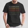 thumbnail image 2 of Love Heart Rambling T-Shirt, Grunge Vintage Style Black Graphic Tee, Retro Aesthetic Streetwear Shirt for Men Women, 2 of 3