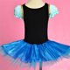 thumbnail image 3 of XL-Princesa Anna Vestido de Ballet para Niñas, Traje de Bailarina de Baile, Malla con Falda, Azul, 3 of 5