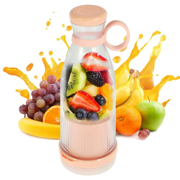 Mini Juice Blender 350Ml Portable Electric Fruit Juicer 1200mAh USB Rechargeable Smoothie Electric Travel Juicer Multifunctionl Juice Blender Cup for Travel Office Home