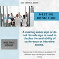 thumbnail image 5 of ADA CENTRAL SIGNS - 6" X4" Meeting Room Sign - ADA Compliant Tactile Graphics Grade 2 Braille Text Acrylic Wall Sign | Privacy, Interview, Room Name Sign for Schools, Hospitals, Offices, & Apartments, 5 of 6