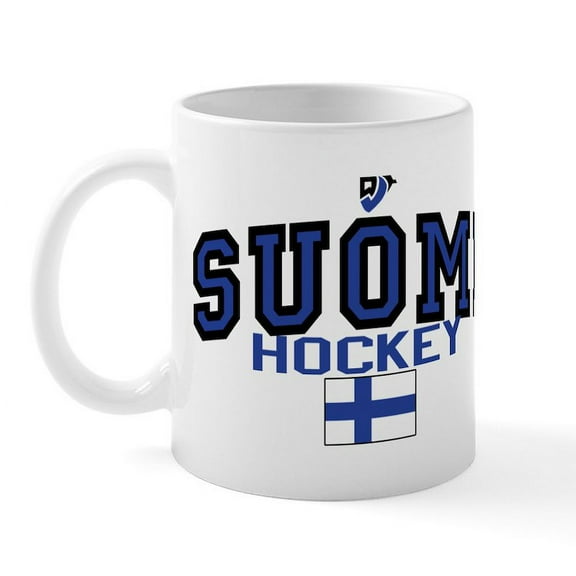 CafePress - Finland(Suomi) Hockey Mug - 11 oz Ceramic Mug - Novelty Coffee Tea Cup