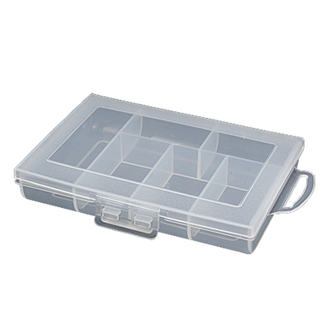 2pcs Plastic 10 Compartments Electronic Components Storage Box Case 