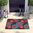 thumbnail image 2 of Pioneer Flower Floral Print Flannel Non Slip Door Rugs,Washable Door Mats Indoor,Decorative Door Mats,Dirt-Resistant and Absorbent Doormat for Entrance,Bedroom,Kitchen,Bathroom,23.5"x16", 2 of 5