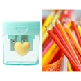thumbnail image 3 of Heart Pencil Sharpeners Bulk Colored Pencil Sharpener Handheld Small Cute Pencil Sharpener Manual Green Purple Pink Pencil Sharpeners with Cover 2 Holes for Students Classroom Office Supplies, 3 of 5