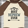thumbnail image 4 of Inktastic Best Nephew Ever from Aunt Boys Long Sleeve Baby Bodysuit, 4 of 5