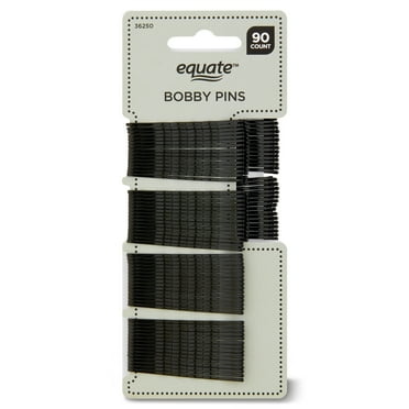 Equate Bobby Pins to Secure a Variety of Hairstyles, Black, (90 Count)