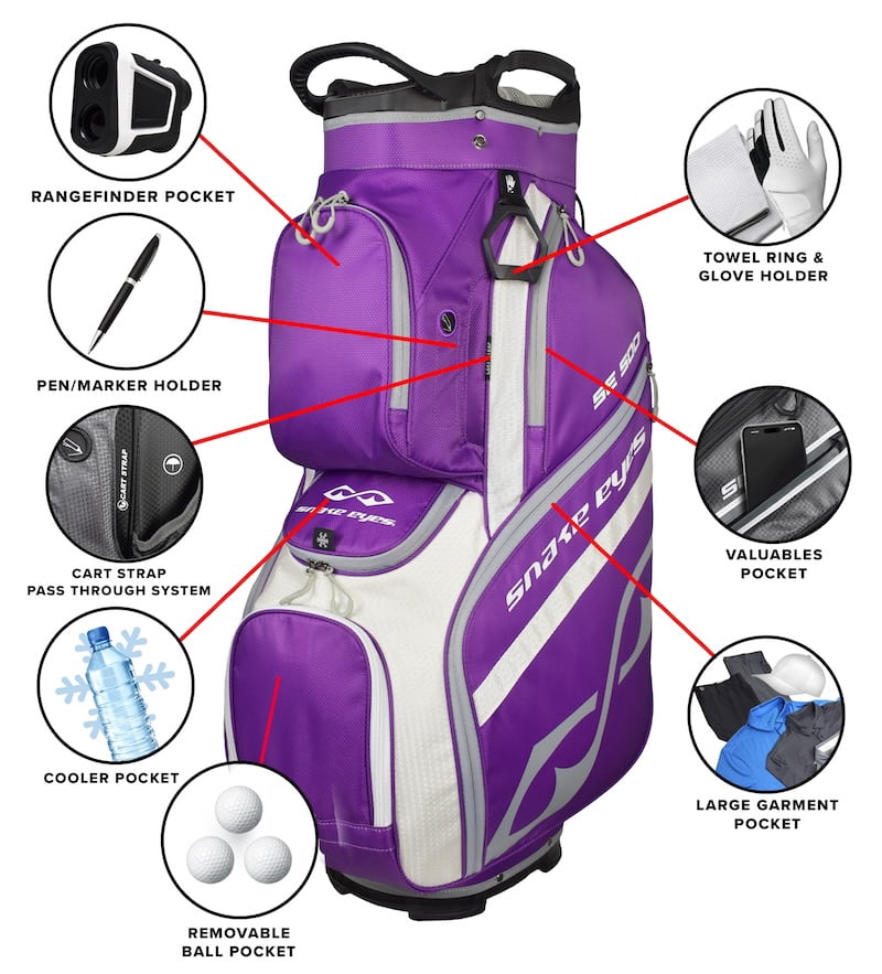 Snake Eyes Golf Ladies SE500 Cart Bag Lilac