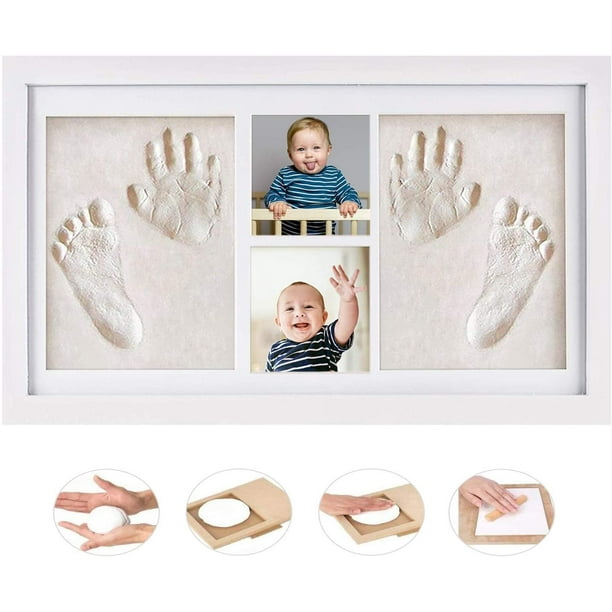 Baby Footprints Frame, Baby Handprint Kit For Birth List, Memorable