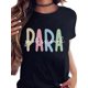 thumbnail image 1 of Para professional Appreciation T-Shirt Black Fun Cute Tops Teen Graphic Tees Women T-shirts For New Summer, 1 of 6