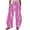 Hot Pink, variant on Womens Zebra Print High Waist Loose Wide Leg Pants Bold Stylish Casual Dating Outfit Black M
