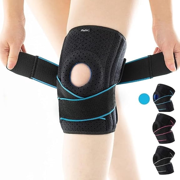 Knee Brace for Women & Men Meniscus Tear, Plus Size Knee Braces for Knee Pain Relief, Arthritis, Compression Knee Support Side Stabilizers