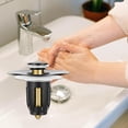 thumbnail image 3 of DOLITY Basin Core Drain Hair Catcher Push Type Sink Drains Sink Stopper, 3 of 5