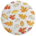 thumbnail image 3 of Autumn Harvest Maple Leaves Thanksgiving Round Small Area Rug, Print Non Slip Washable Floor Mat, Soft Throw Rug for Living Room, Powder Room Entryway, Bathroom, Bedside, 3 of 6