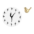 thumbnail image 1 of Reloj de pared,Reloj de pared con bailarina,reloj decorativo colgante.,Figura de pájaros,Figura de pájaro dorado,decoración del hogar,estatua de animal,Estatuas decorativas de pájaros, 1 of 8