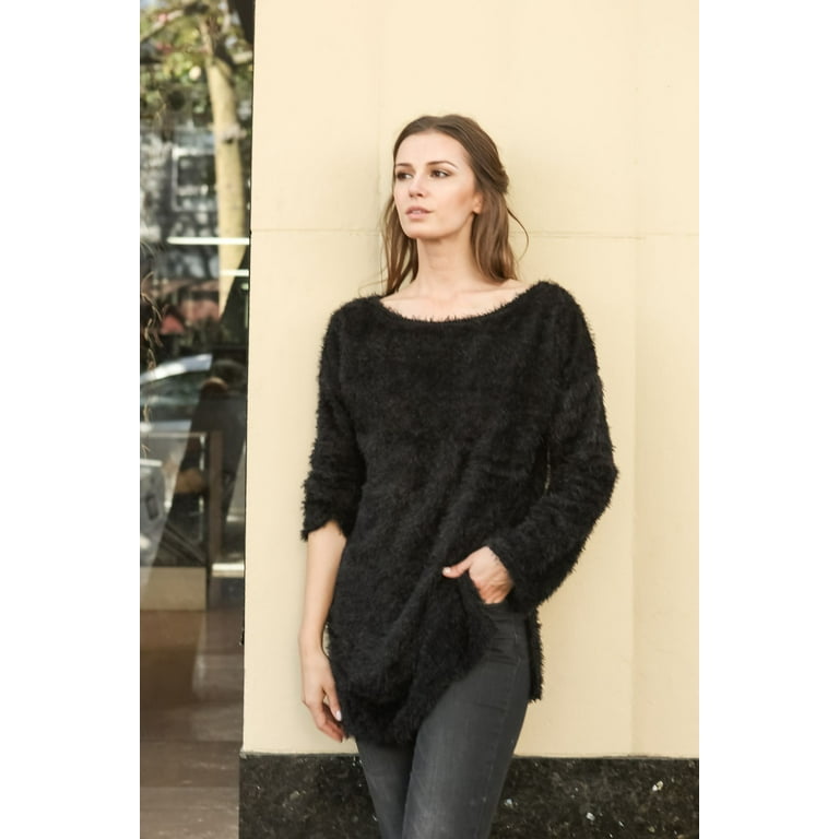 Fur pullover sweater store