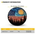 thumbnail image 5 of Yuyamidu Starry Sky Tire Covers USA Flag Spare Wheel Cover Universal Tire Decor Portable Spare Tire Cover Fit for Trailer, RV, SUV, Truck, Camper, 5 of 5
