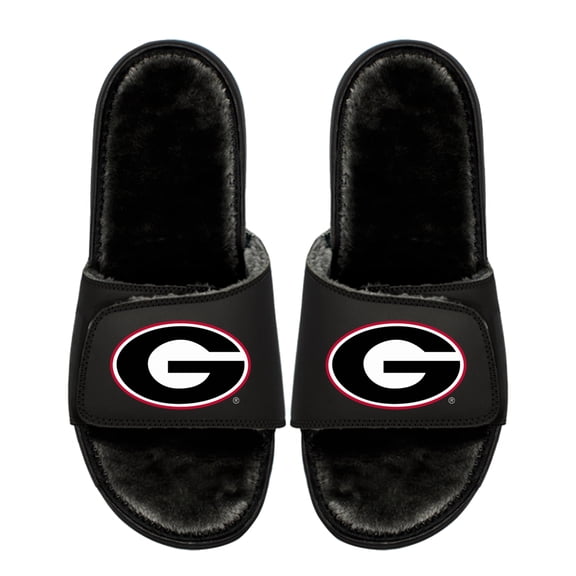 Unisex ISlide Georgia Bulldogs Logo Fur Slide Sandals