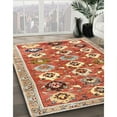 thumbnail image 3 of Ahgly Company Machine Washable Indoor Rectangle Contemporary Grapefruit Red Area Rugs, 7' x 9', 3 of 7