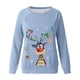 thumbnail image 4 of Pntutb - Sudadera con estampado navideño de manga larga para mujer, informal, a la moda, blusa Pntutb Pntutb-3533, 4 of 6