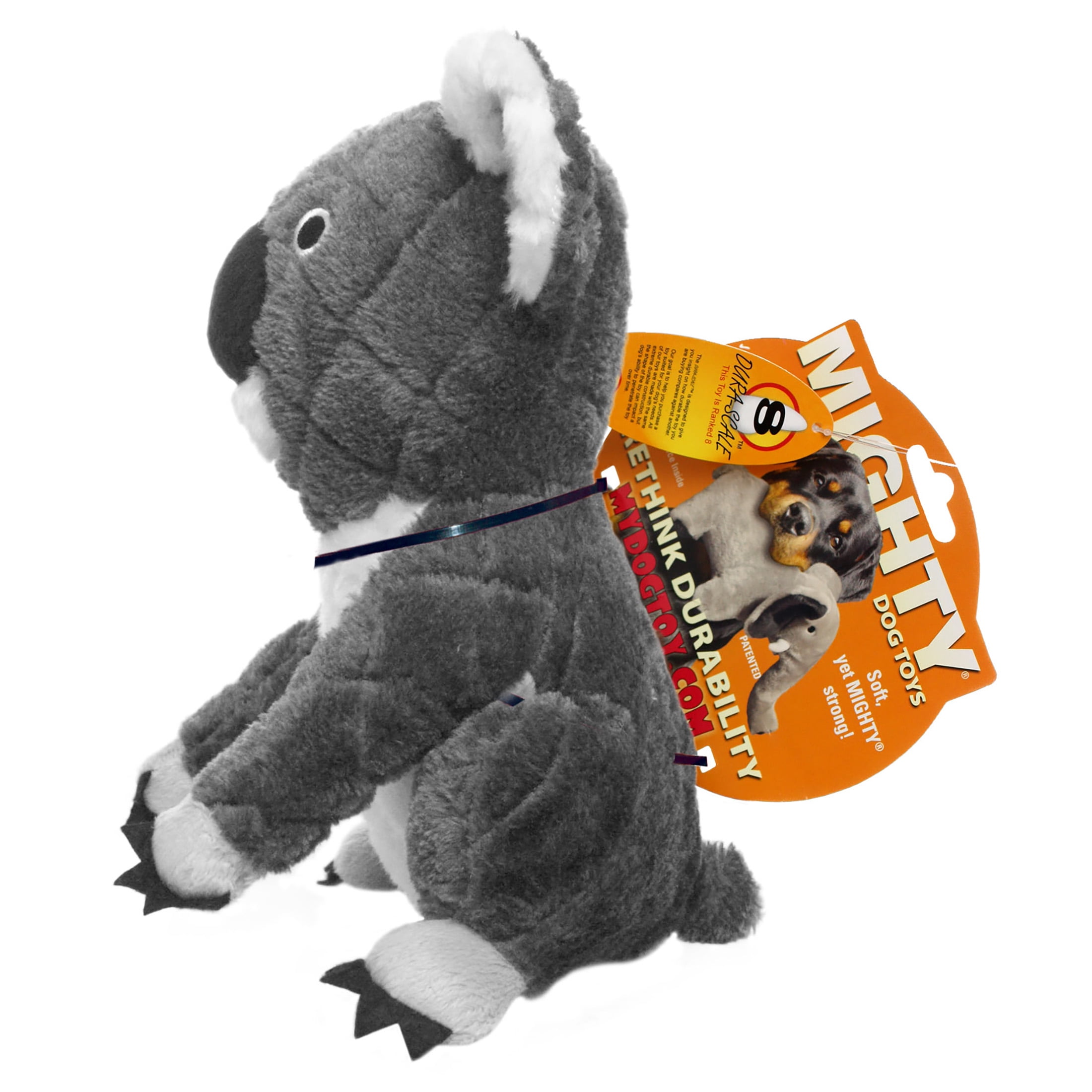 Mighty Safari Koala Durable Plush Squeaky Dog Toy