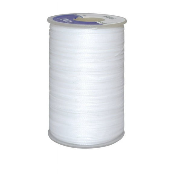 Waxed Polyester Cord 6-Ply White 0.55mm about 38.27 yards(35m)/roll