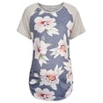 thumbnail image 2 of MoMarDer Maternity Women Floral Breastfeeding Short Sleeve Clothes T Shirt Blouse Tops, 2 of 4