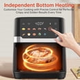 thumbnail image 5 of Air Fryer 6.8QT, 10-in-1 Functions Airfryer with Visible Window, 400°F Fast Heating & Adjustable Bottom Heater for Crispier Results, Nonstick & Dishwasher-Safe Basket, 1700W, Black, 5 of 6