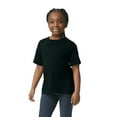 thumbnail image 5 of Gildan Youth Softstyle Cotton T-Shirt, Kids Short Sleeve Crewneck Shirt, Black Tee, Size S, 5 of 5