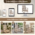 thumbnail image 4 of GDF Studio Dory Outdoor Rustic Wicker and Acacia Wood Rocking Chair, Light Brown and Light Multibrown, 4 of 15