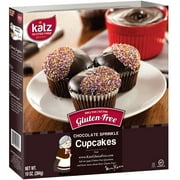 Katz Gluten Free Chocolate Sprinkle Cupcakes Gluten Free, Dairy Free (1 Pack, 9.9 Ounce Each) 4ct
