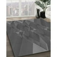 thumbnail image 3 of Ahgly Company Machine Washable Indoor Rectangle Transitional Sonic Silver Gray Area Rugs, 2' x 5', 3 of 7