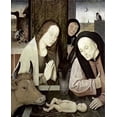 thumbnail image 2 of Bosch, Hieronymus 15x18 White Modern Wood Framed Museum Art Print Titled - Adoration of The Holy Child, 2 of 4