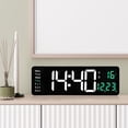 thumbnail image 2 of Reloj de pared digital grande Macarena pantalla de fecha temperatura semana Ajuste de brillo, 2 of 8